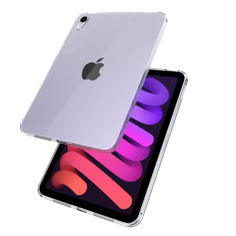Ultra Thin Transparent Silicone Case for iPad Mini 6, 5, 4 – Soft Protective Cover for 8.3” & 7.9” (2021 & 2019 Models)