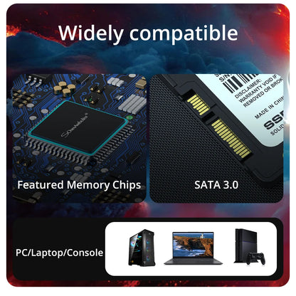 SomnAmbulist SATA3 Internal SSD – 120GB to 2TB Solid State Drive for PC & Laptop (2.5 Inch)   2/2