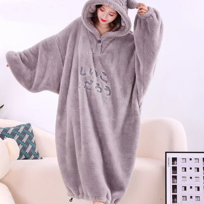 WASART Winter Hooded Fleece Blanket – Ultra Plush Oversized Sweater Blanket with Sleeves, Warm Flannel for Outdoor Use