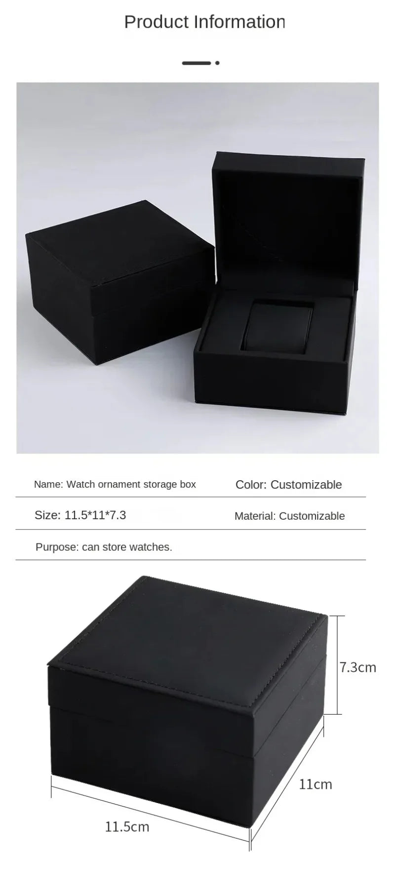 Custom Logo Watch Storage Box – Professional Packaging Case for Business, Transport & Personal Gift Use