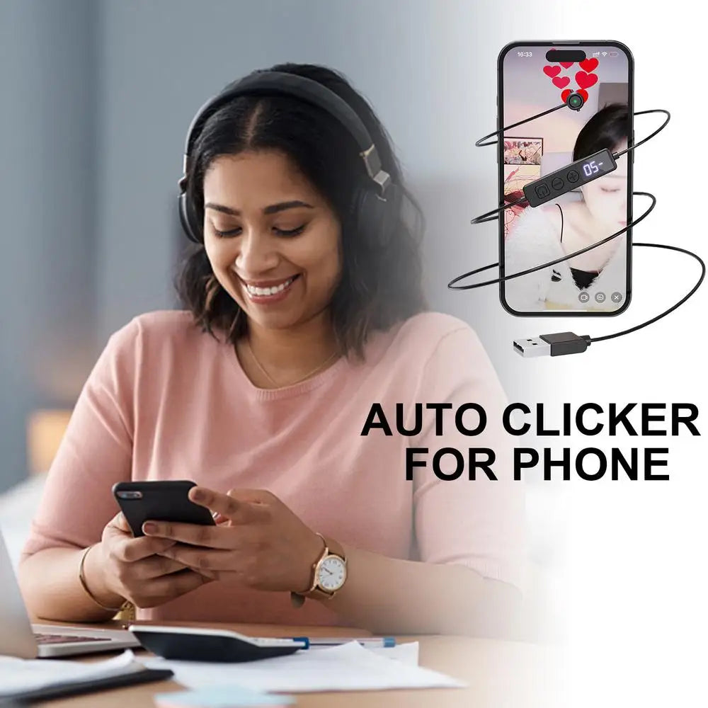 Auto Clicker for Phone – Automatic Screen Tapper for Game Assistance & Task Automation Accessory