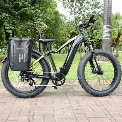 NEWBOLER 27L Bike Pannier Bag — Large Capacity Waterproof Rear Seat Trunk Bag for Travel & Electric Bike Accessories