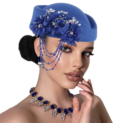 African Turban Headtie Hat - Floral Soft Head Wrap for Women, Church, Party & Casual Wear