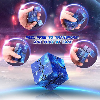 Infinity Cube Fidget Toy – Flip, Antistress, ADHD & Autism Toy for Kids, Magic Finger Puzzle