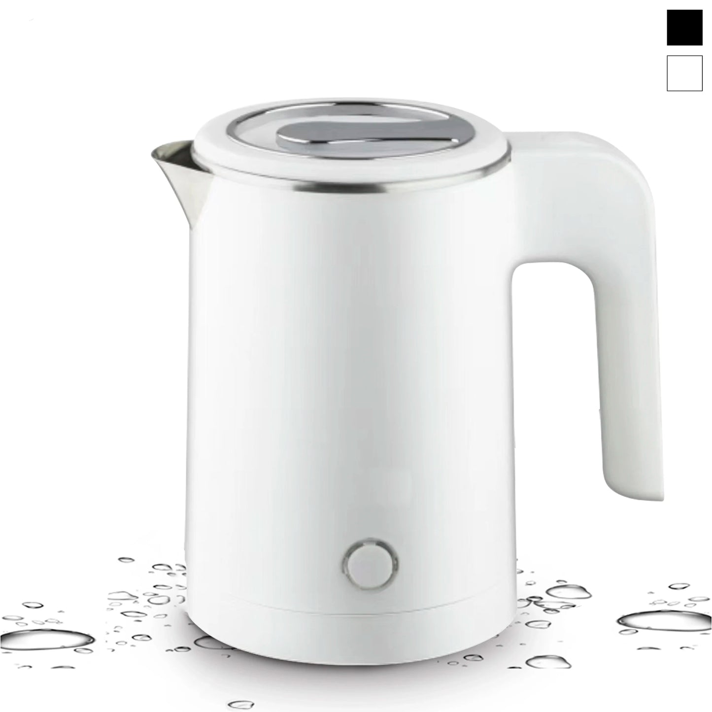 Travel Electric Kettle 0.8L - Portable Stainless Steel Water Boiler for Tea and Coffee, Smart Pot for Family Trips and Hotels