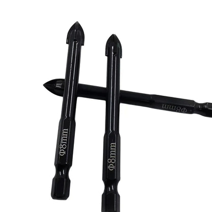 Cross Hexagonal Ceramic Tile Drill Bit – Alloy Triangular Glass, Ceramic & Concrete Hole Opener, Sizes 3-12mm