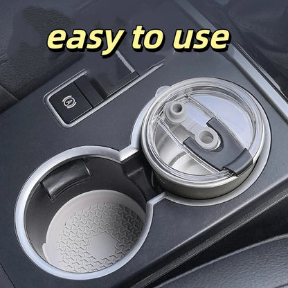 2PCS Anti-Slip Silicone Car Cup Holder Coasters – Universal Vehicle Water Bottle Mats, Shockproof & Insulated Insert Pads