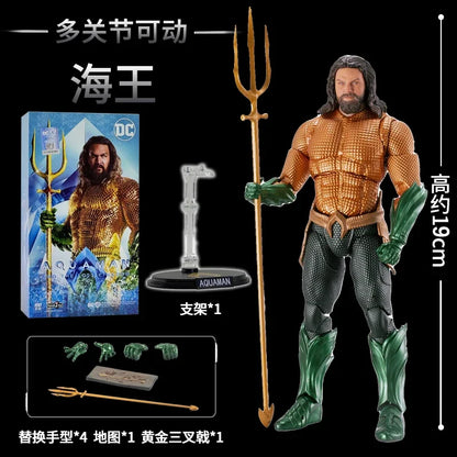 Justice League Anime Figures – Batman, Superman, Wonder Woman, Aquaman & Mera Collectible Toy Set
