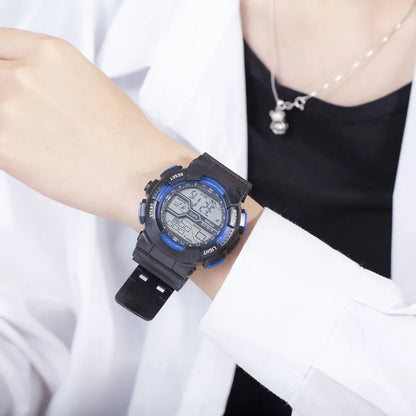 Men's Outdoor Sports Watch – Waterproof LED Military Digital Wristwatch with Luminous Large Screen