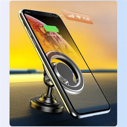 Magnetic Car Phone Holder — MagSafe-Style Universal Car Mount & GPS Mobile Bracket for iPhone 15/14/13/12, Samsung & Xiaomi