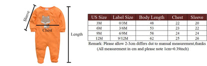 Kavkas 3/4 Pcs Baby Romper – 100% Cotton Polka Dot O-Neck Full Sleeve Summer Jumpsuit for Newborn Girls (0-12 Months)