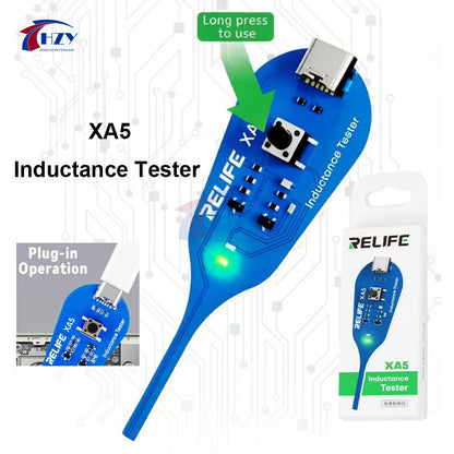 RELIFE XA5 Inductance Tester - Non-Contact Electromagnetic Fault Detection Tool for PCB & Phone Repair