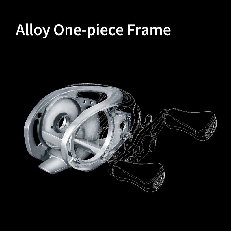 PURELURE ZANA Baitcasting Reel - Ultra-Light Aluminum Alloy Fishing Reel for Freshwater & Saltwater