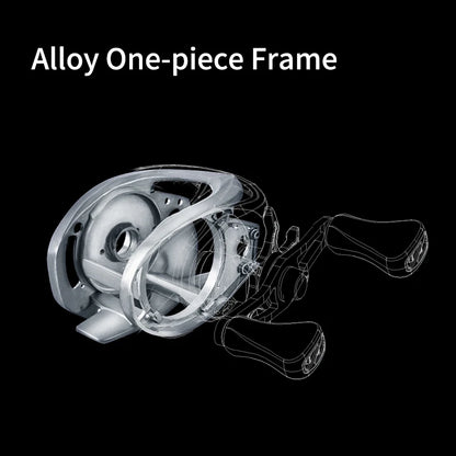PURELURE ZANA Baitcasting Reel - Ultra-Light Aluminum Alloy Fishing Reel for Freshwater & Saltwater