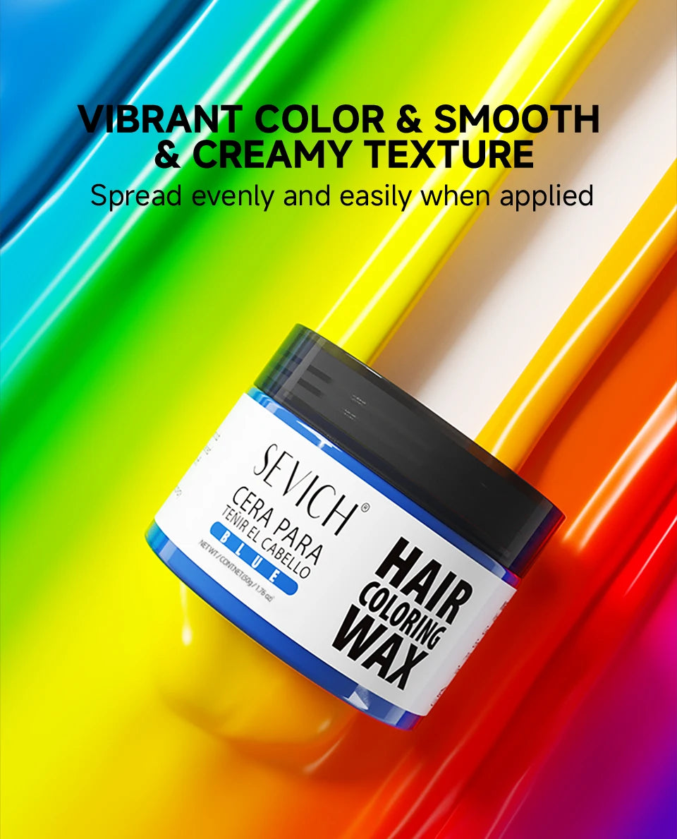 13-Color Halloween Hair Wax – 50g/120g DIY Temporary Hair Dye Cream for Men & Women, Party, Cosplay & Daily Use