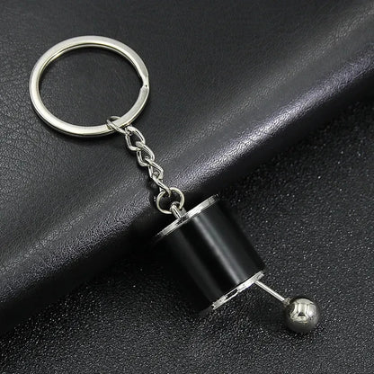 Mini Turbocharger Keychain - Spinning Turbine Keyring for Car Interior Accessories & Key Fob