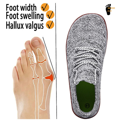 Minimalist Barefoot Shoes Unisex – Lightweight Breathable Zero-Drop Wide Toe Running & Casual Walking Outdoor Sneakers