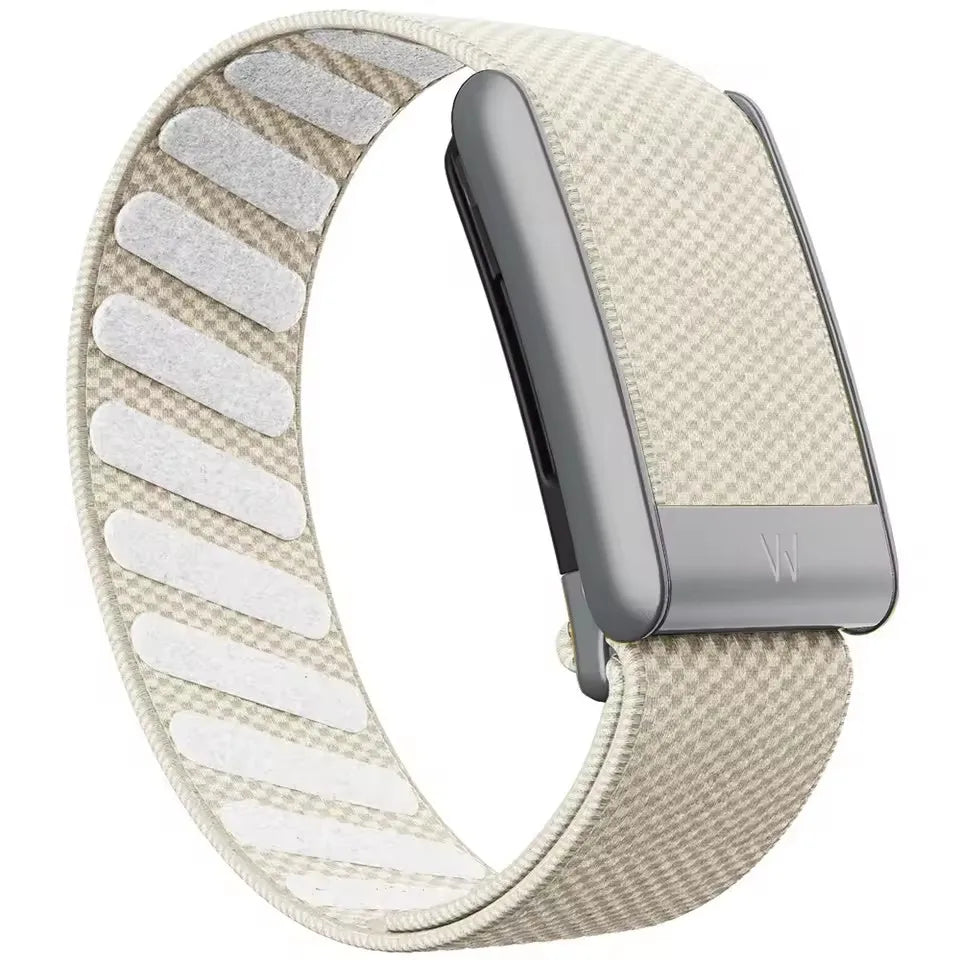 Whoop 5.0 Compatible Nylon Wristband - Black, Silver & Gold Woven Elastic Sports Replacement Strap