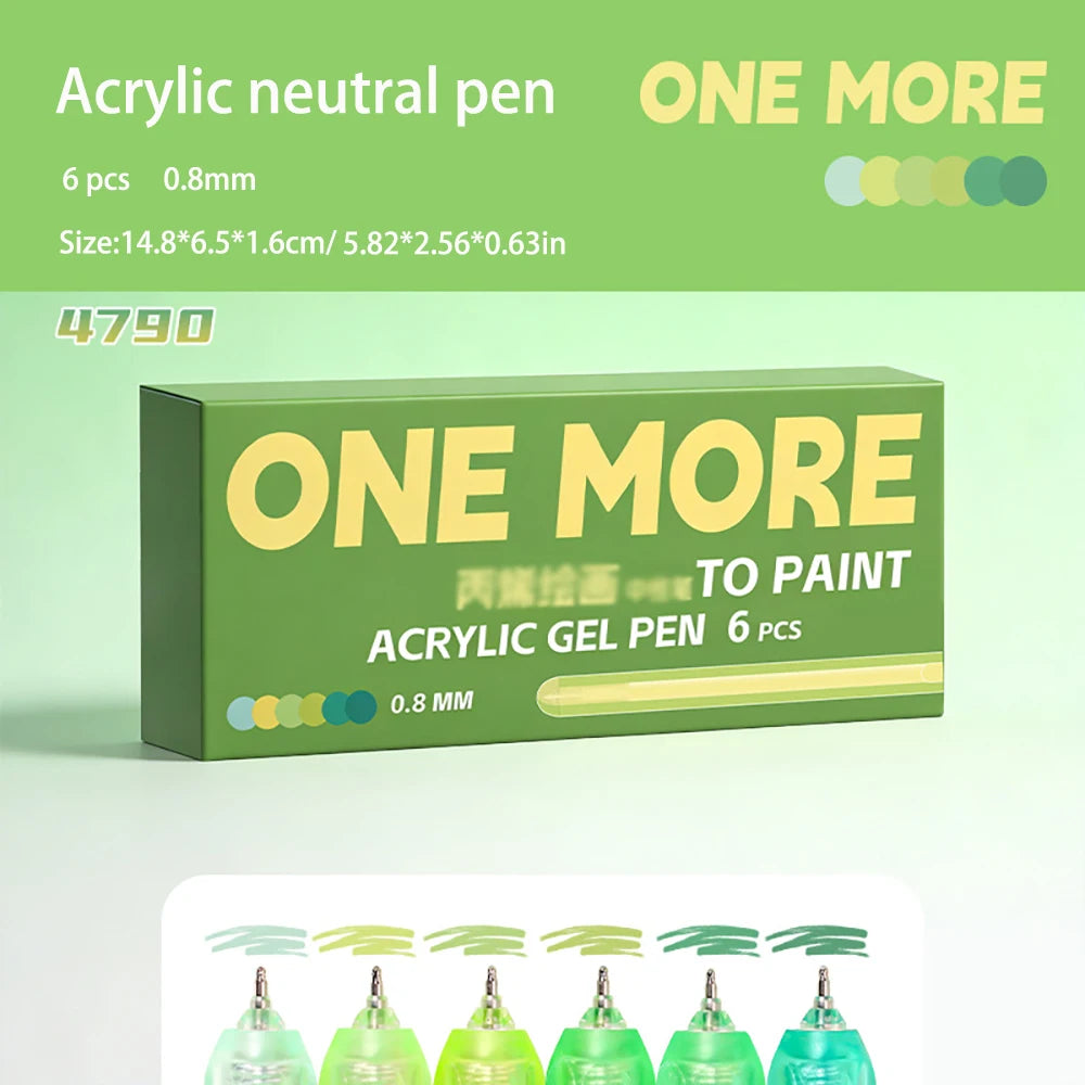 Multi-Color Acrylic Pen - 0.8mm Neutral Tip Pen for Nail Art, Notes & Key Marking