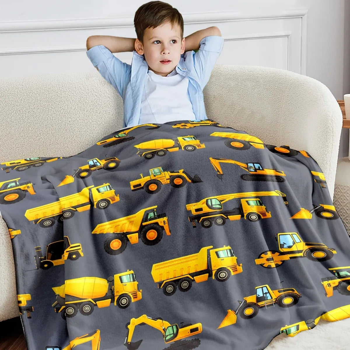 Dinosaur Blanket for Kids & Teens – Soft Cozy Fleece Throw for Boys and Girls