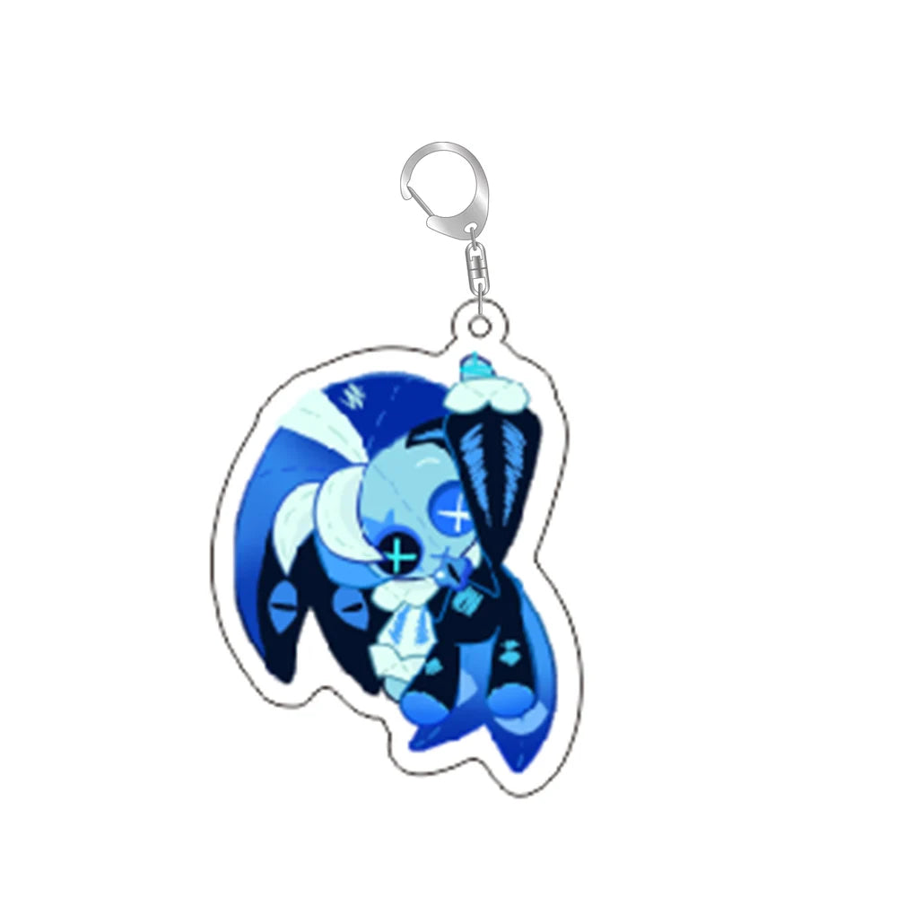 Cookie Chibis Keychain – Shadow, Milk & Pure Vanilla Bag Keyrings for Gamer Fans
