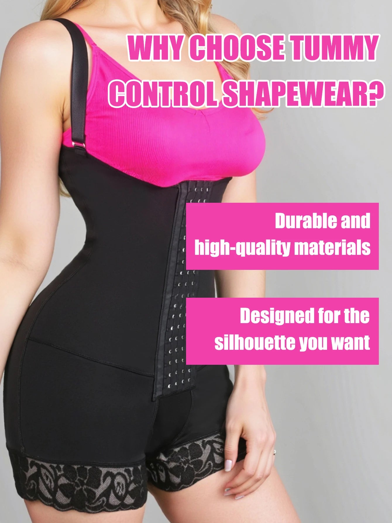 Women’s Compression Body Shaper – Colombian Fajas Butt Lifter Slimming Corset for Post-Surgery Support