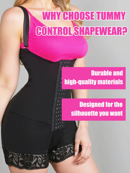 Women’s Compression Body Shaper – Colombian Fajas Butt Lifter Slimming Corset for Post-Surgery Support