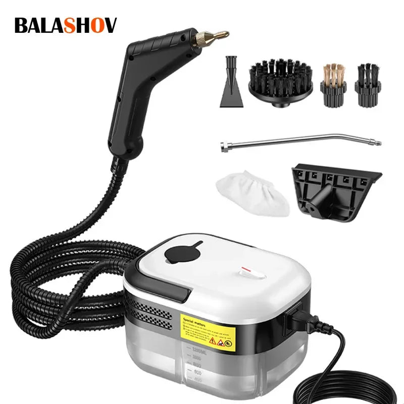 High-Temperature Steam Cleaner – Sterilization for Kitchen, AC, Home & Car, 110V US / 220V EU Plug