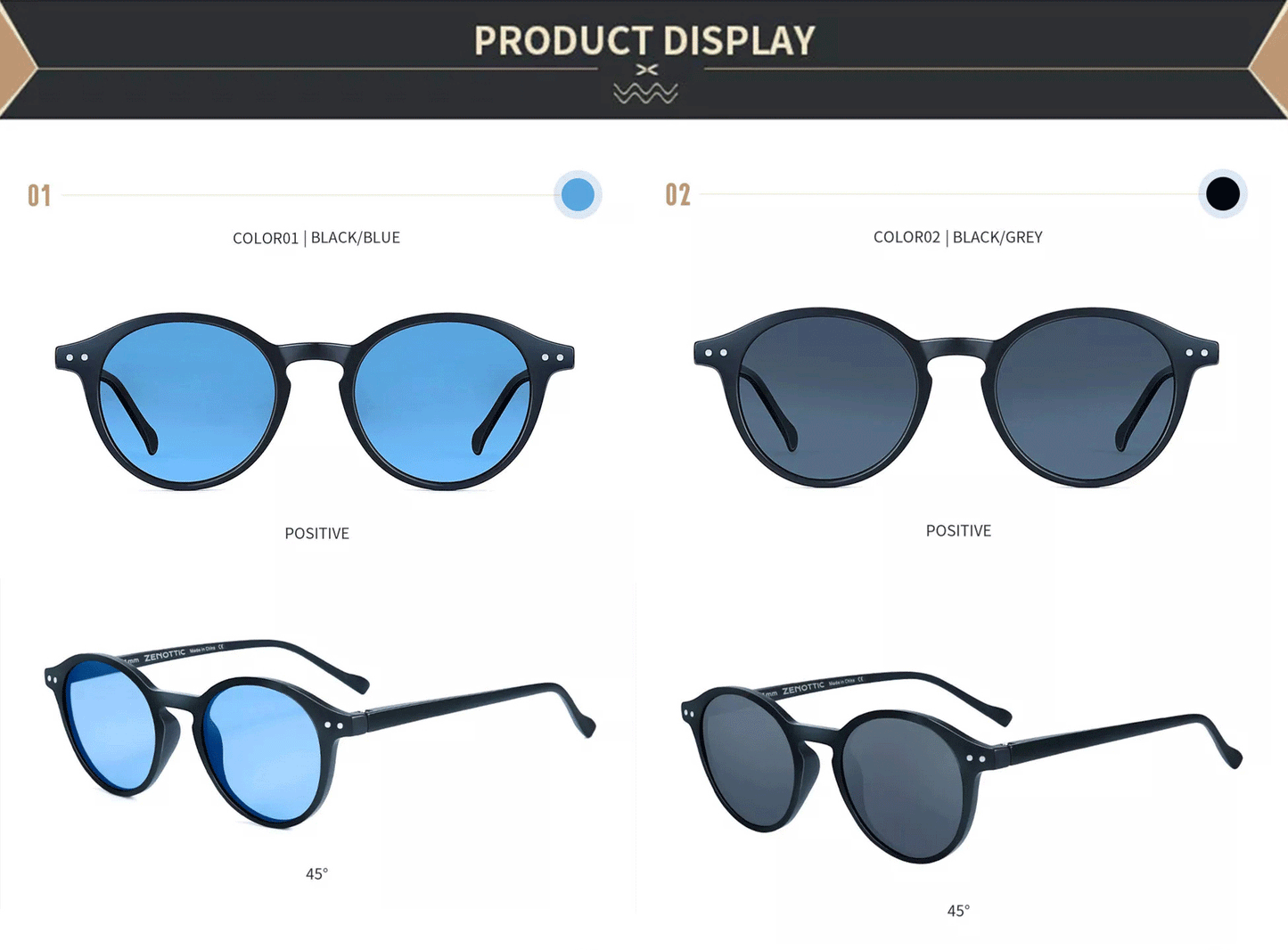 ZENOTTIC Retro Polarized Small Round Sunglasses – Vintage UV400 Shades for Men & Women 2023–2024