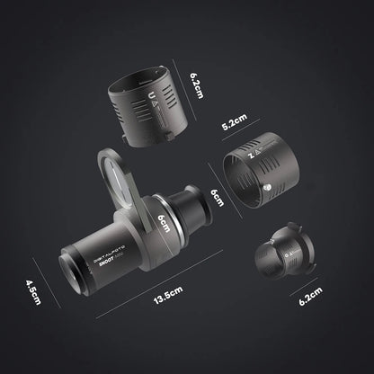 Mini Snoot Projection Attachment - Compatible with Zhiyun, Ulanzi & Godox Mounts