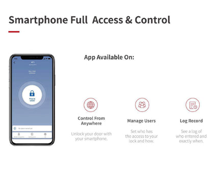 A1 Pro Max Bluetooth Smart Door Lock – Tuya APP Remote Control, Keyless Unlock, DIY Easy Installation for Smart Life
