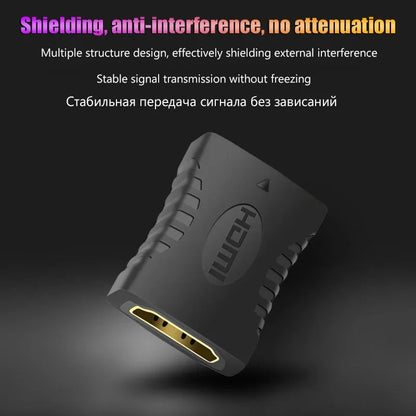 4K HDMI Extender Adapter – Female to Female Audio Video Converter for Monitor, Laptop, PS4/PS3, PC, TV HDMI Cable Extension
