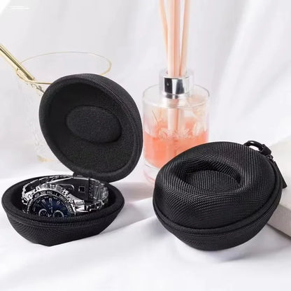 Portable EVA Watch Travel Case - Waterproof Zipper Storage Organizer Box for Smartwatch Holder and Protection