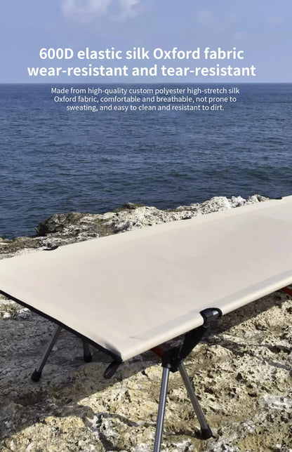 Portable Camping Cot – Lightweight Collapsible Sleeping Bed for Hiking, Backpacking & Outdoor Use, Foldable Single Tent Bed