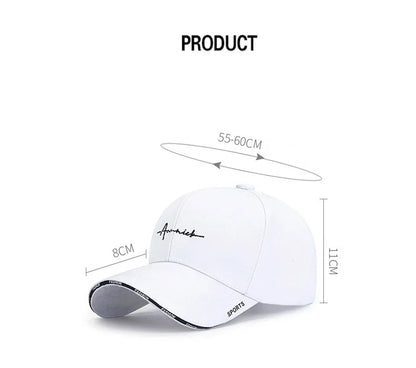 Women's Korean Letter Embroidery Baseball Cap – Breathable Sports Sun Hat