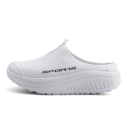 Women's Height-Increasing Walking Shoes - Lightweight Thick-Soled Casual Sport Sneakers
