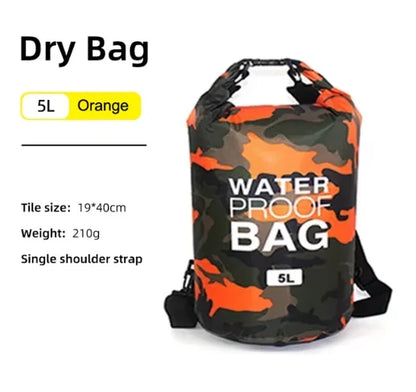 Waterproof Dry Bag - 10L/20L Storage Pack for Swimming, Trekking, Rafting, Kayaking & Boating