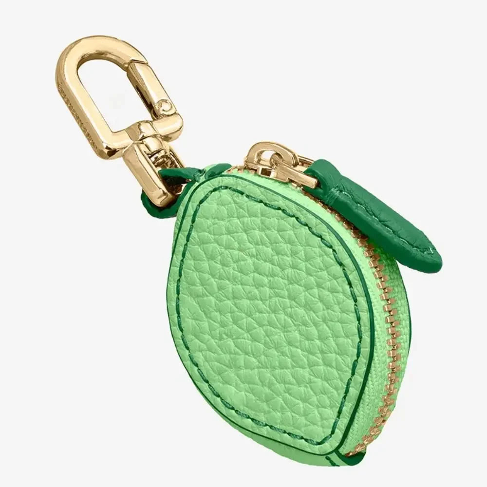 Mini Cherry & Strawberry Coin Purse – Cute PU Leather Keychain Bag for Earphones and Small Storage, Korean Style