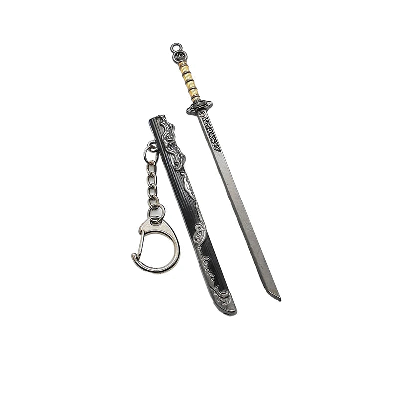 Mini Sword Pendant Keychain – Creative Weapon Toy Key Ring for Backpack & Gifts