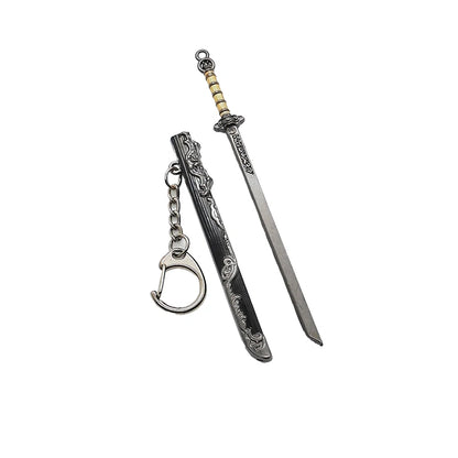 Mini Sword Pendant Keychain – Creative Weapon Toy Key Ring for Backpack & Gifts