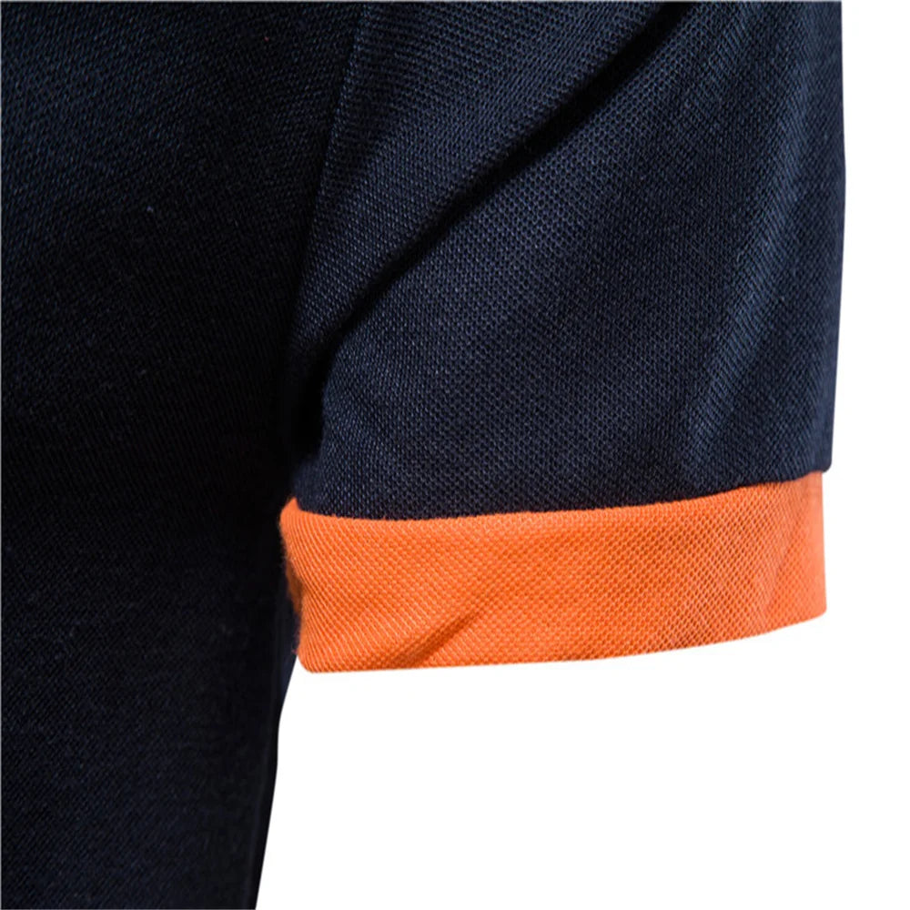 Men's Giraffe Embroidered Polo Shirt - Short Sleeve Casual Business Summer Top