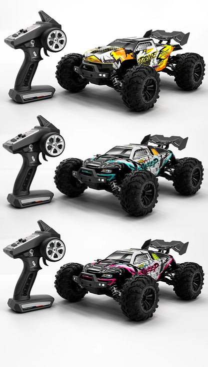 1:16 4WD RC Car – 70KM/H High-Speed Drift Monster Truck with LED, Remote Control, 4x4 for Kids, WLtoys 144001