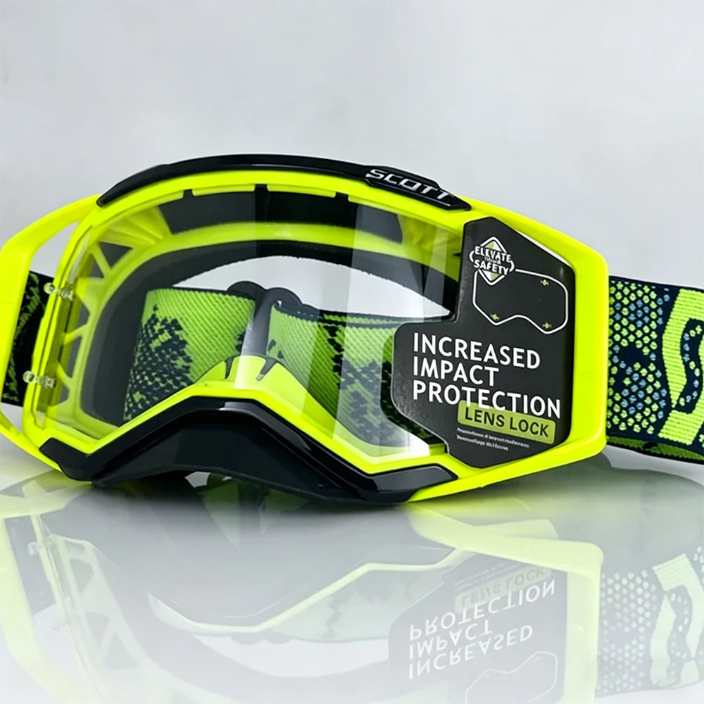 Windproof Motorcycle Goggles with HD Lenses – Off-Road Motocross & Cycling Safety Glasses for Men