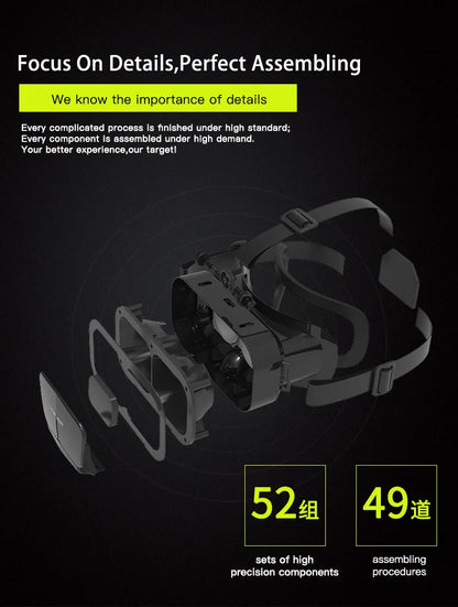 Shinecon 3D VR Glasses – Virtual Reality Headset with Controller for Smartphone Gaming