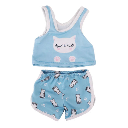 Doll Clothes Multi-Style Daily Set – Pajamas & Home Wear for 43cm Born Baby Dolls & 18-Inch American Dolls, Our Generation Toy Gift