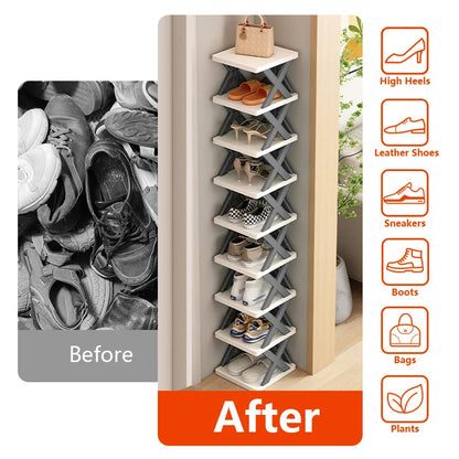 Multi-Layer Detachable Shoe Rack Storage Organizer — Space-Saving Household Shoe Shelf Cabinet