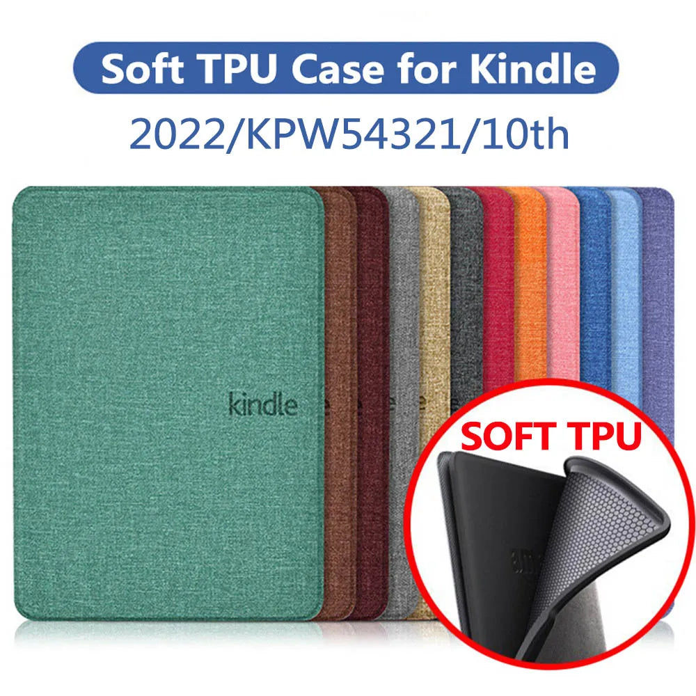Soft TPU Case for Kindle Paperwhite - Compatible with 2016-2022 Models (1st-11th Gen), 6" & 6.8" - Protective Pouch Cover Funda