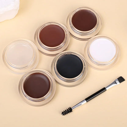 Matte Brown Black Eyebrow Cream – 3D Natural Tint Gel Wax, Waterproof & Long-Lasting Brow Enhancer