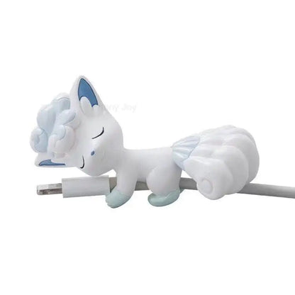 Anime USB Cable Bite Protective Case – Pikachu, Eevee, Jigglypuff Cute Cartoon Figure Charger Cable Cover Gift