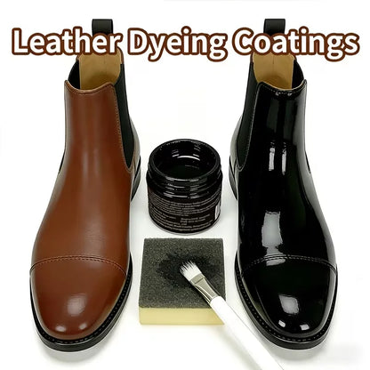 Brown Leather Recoloring Balm 30g - Leather Dye for Shoes, Furniture, Bags, and Accessories